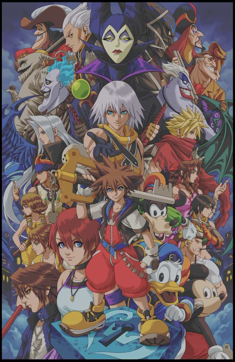 Эпичный коллаж Kingdom Hearts: 50 часов ручной работы!