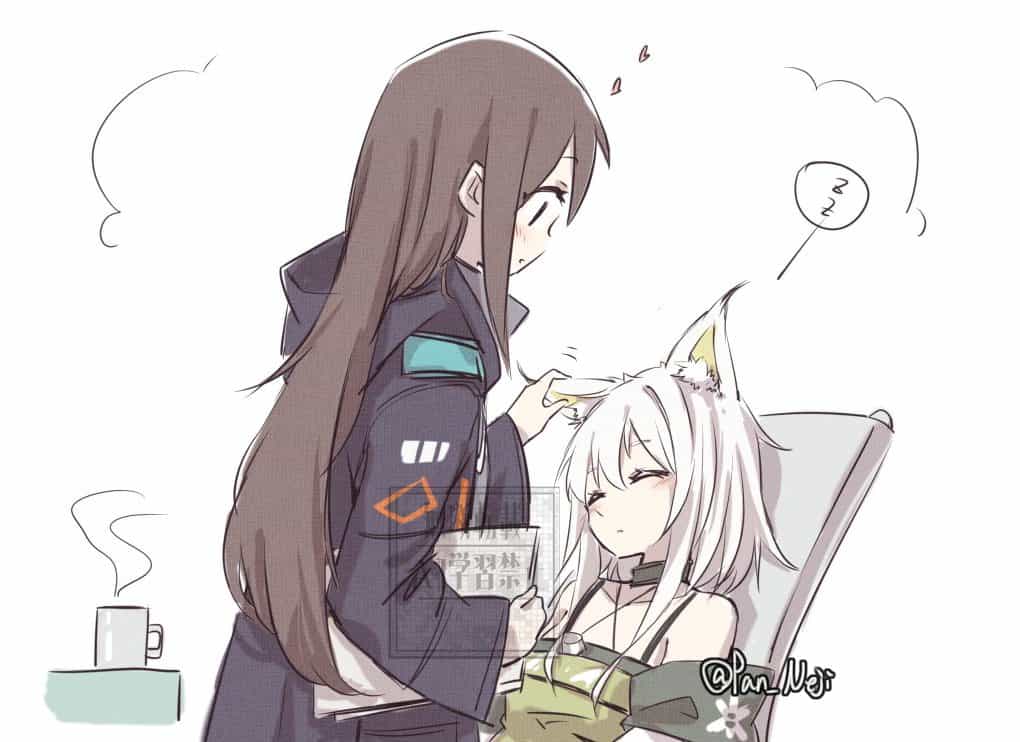 Келси-сэнсэй и Доктор-женщина: Мультиарт из Arknights