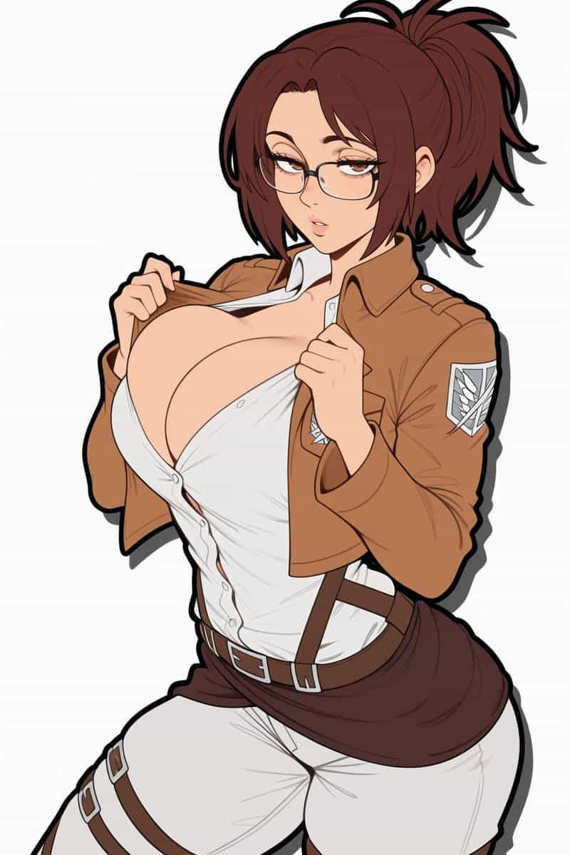 Ханджи Зоэ из «Атаки Титанов»: Очаровательная Иллюстрация