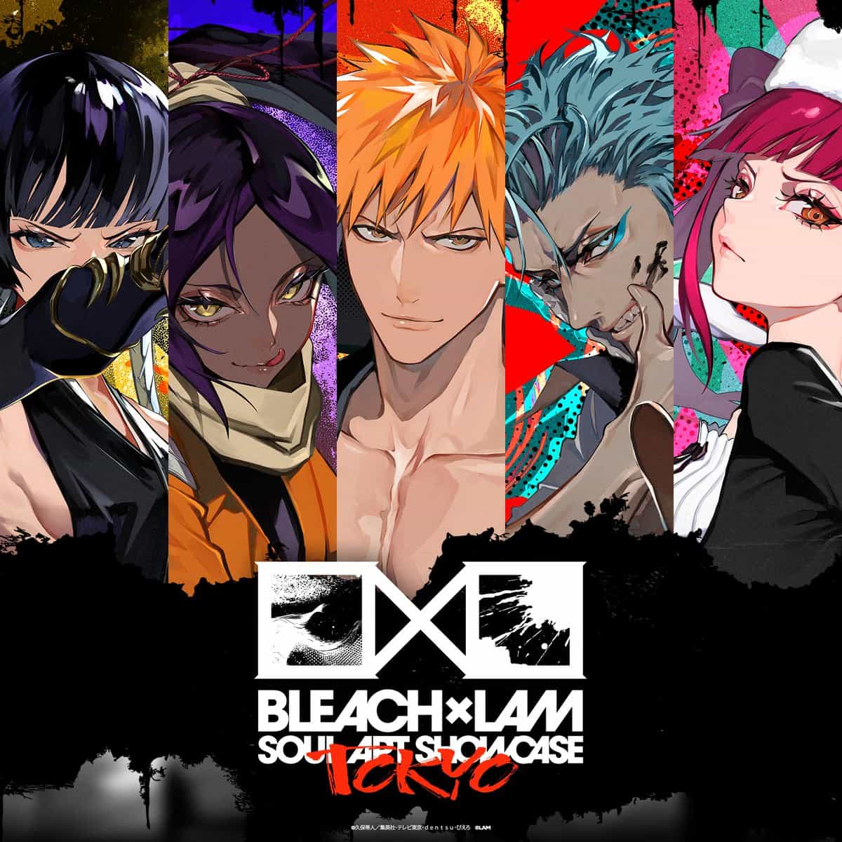 Промо-арт выставки BLEACH x LAM Soul Art Showcase