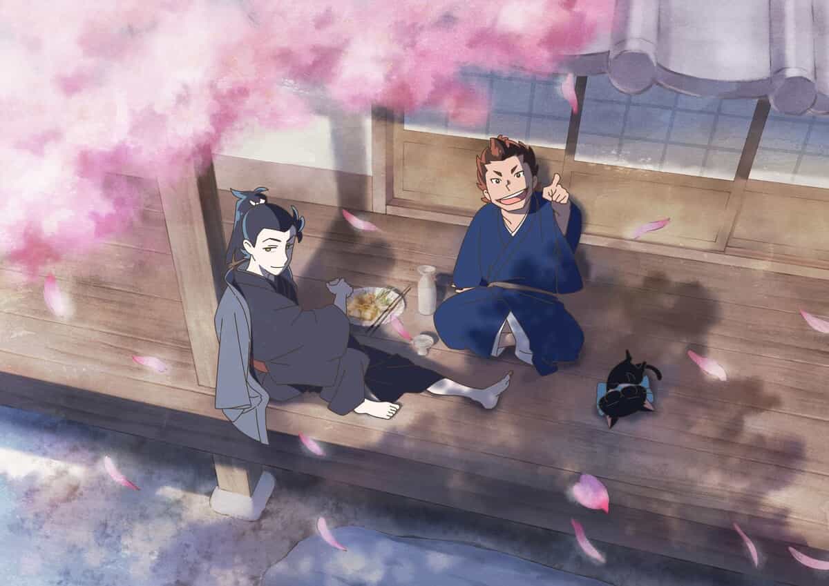 Весенний арт и короткий рассказ по аниме «Kaze wo Tsugu Mono»