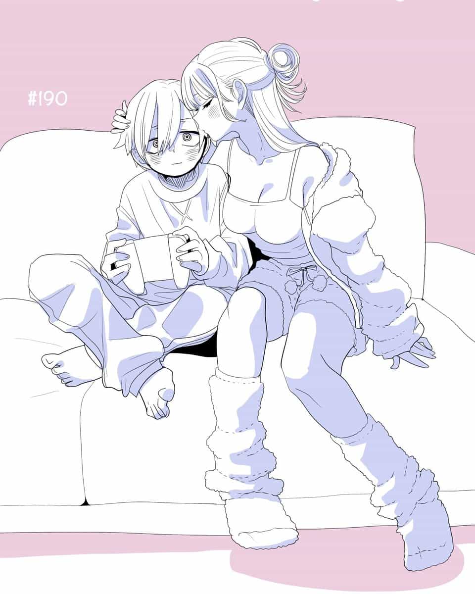 «Опасность в моём сердце»: Специальная иллюстрация к 190 главе манги 1