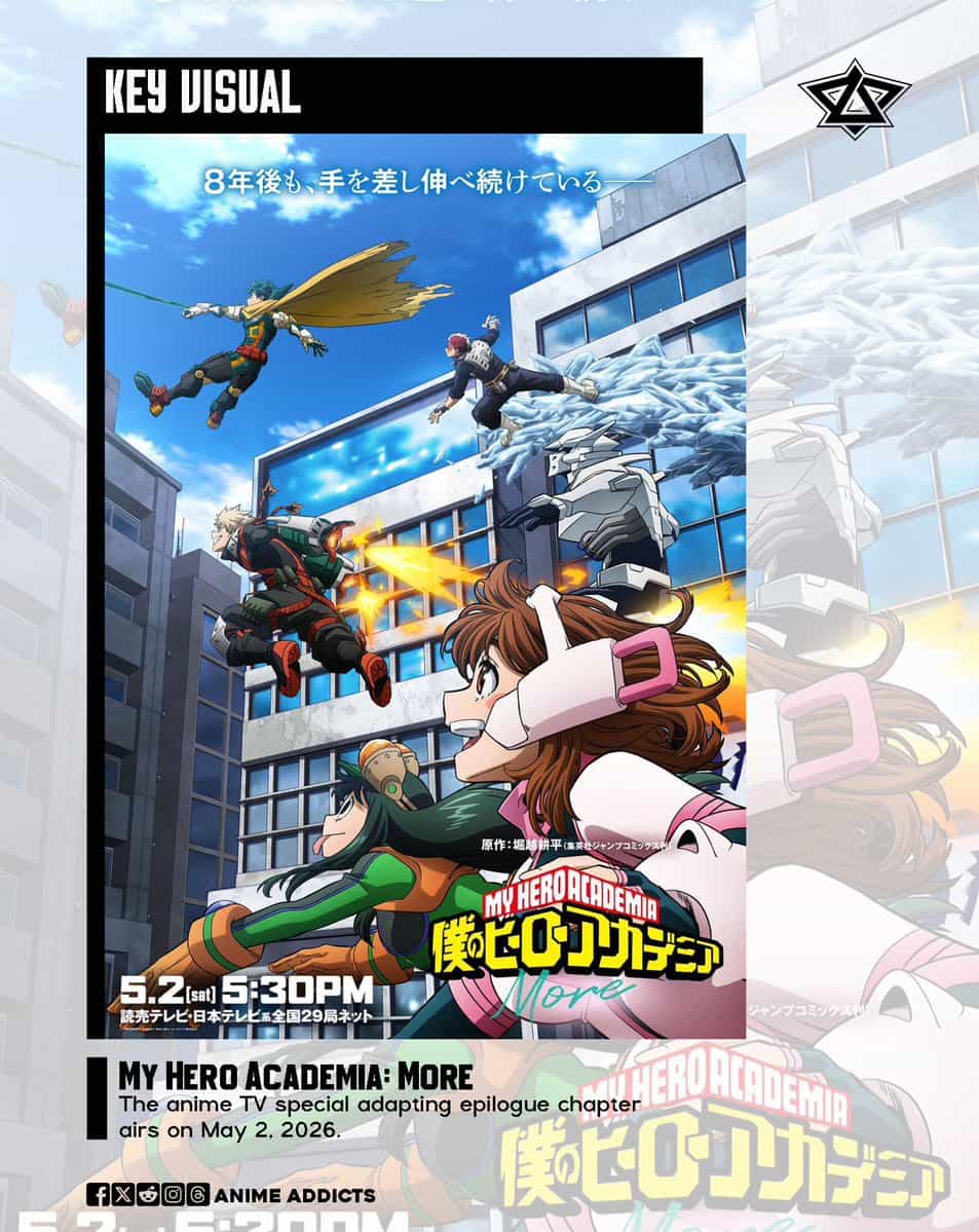 Моя геройская академия: Новый ключевой визуал для спецвыпуска 1