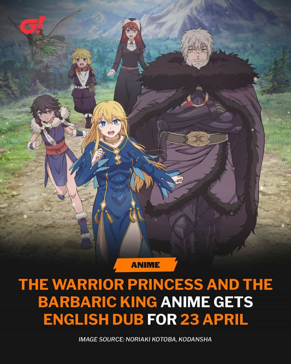 Английский дубляж аниме «Принцесса-воительница и варварский король» выходит сегодня 1