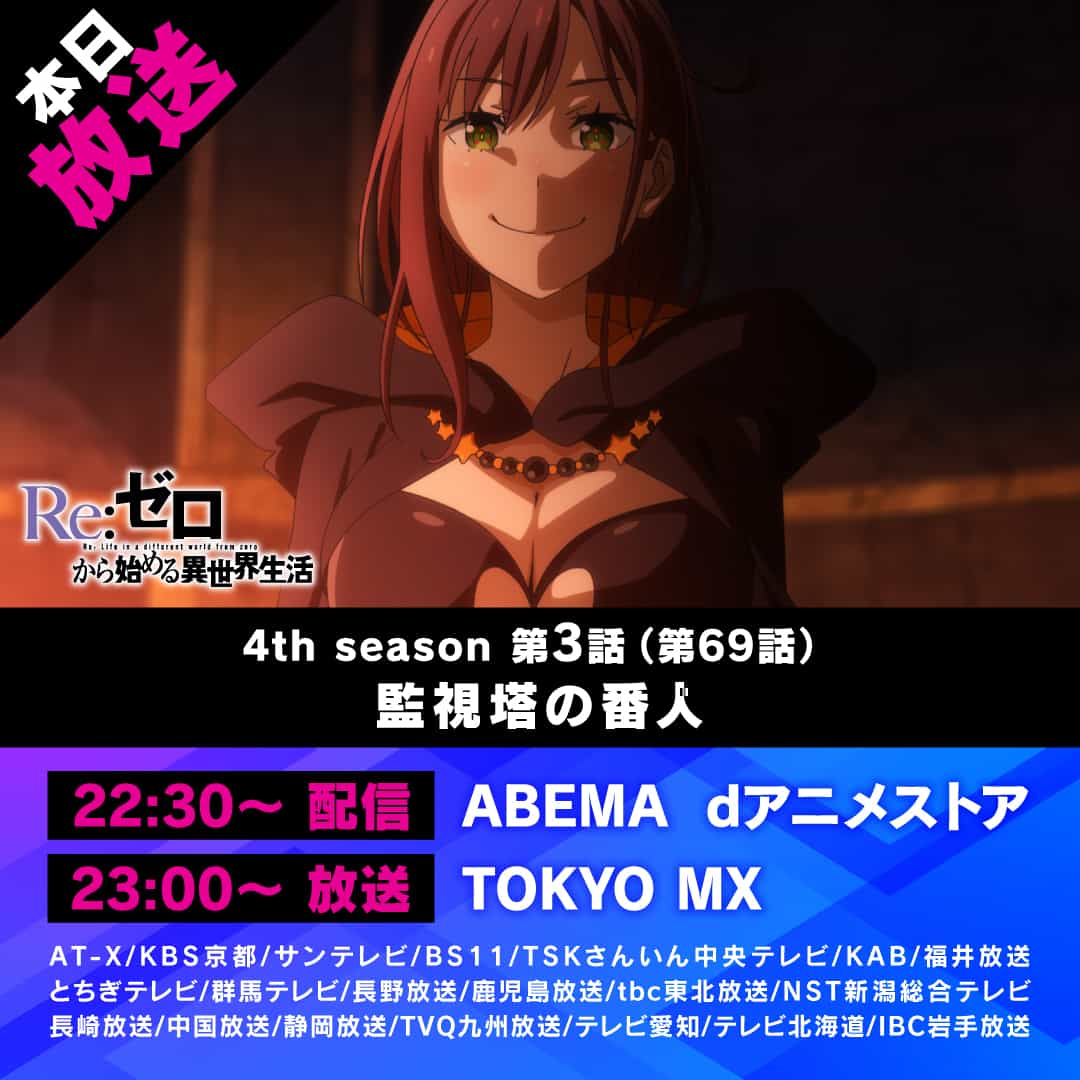 3 эпизод 4 сезона Re:Zero: «Страж наблюдательной башни» выходит сегодня 1