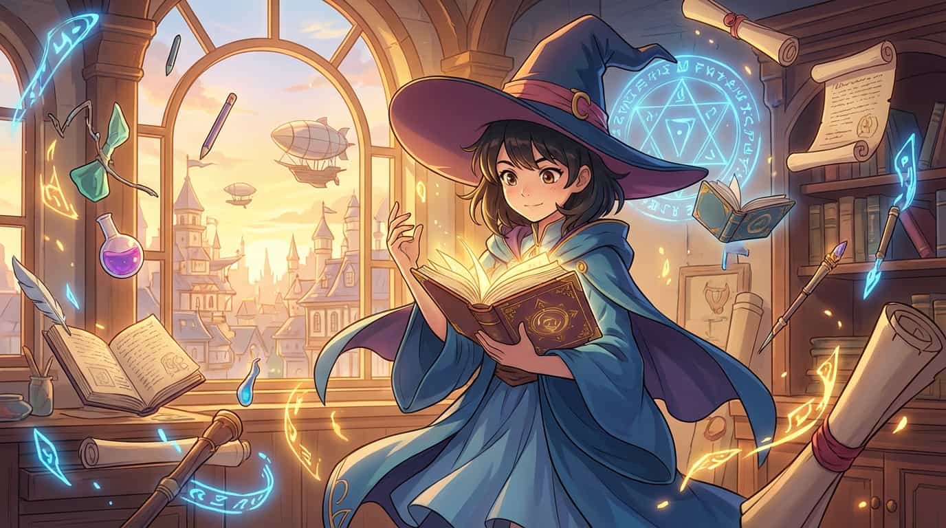 Новый официальный трейлер «Ателье колдовских шляп» 1