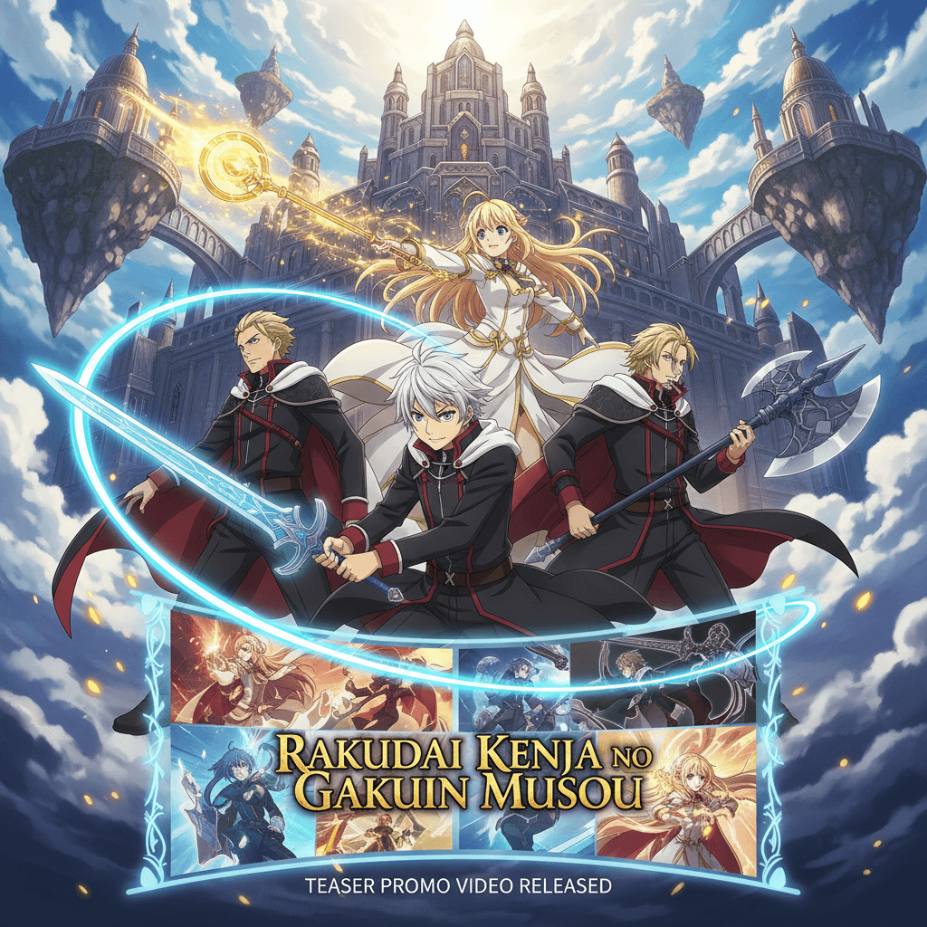 Тизер аниме «Господство провалившегося мудреца в академии» уже в сети! 1