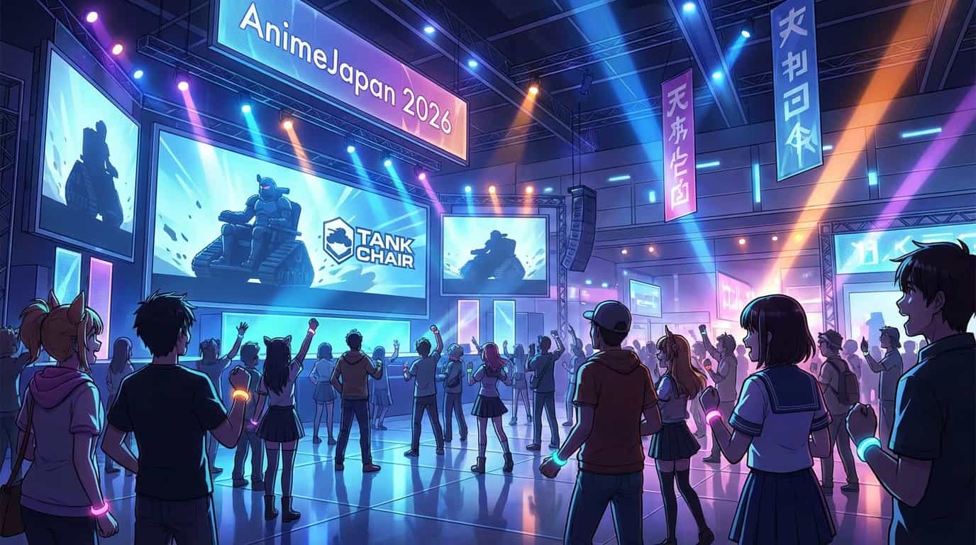 Тизер аниме TANK CHAIR показали на AnimeJapan 2026