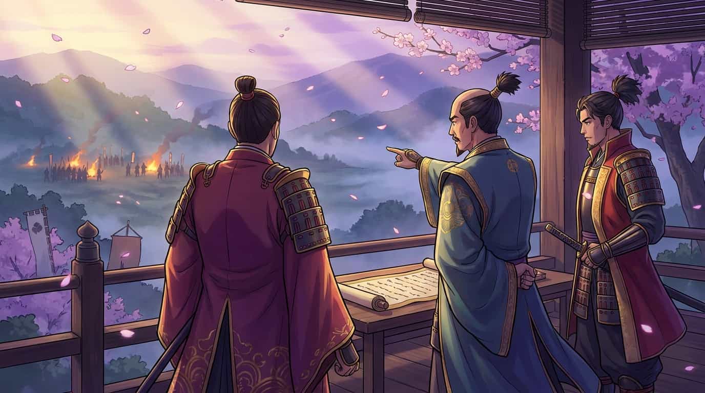 Превью 4-го эпизода аниме «Нихон Сангоку» 1