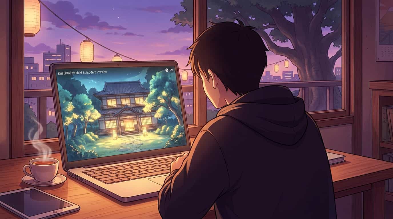 Превью 3-го эпизода «Особняка Кусуноки с садом богов» 1