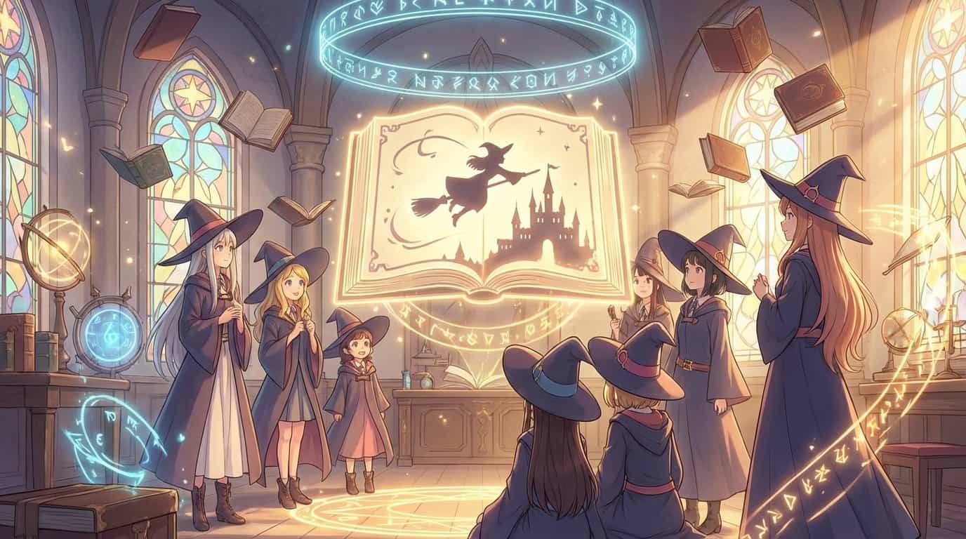 Вышел новый трейлер аниме «Мастерская ведьминых шляп» 1