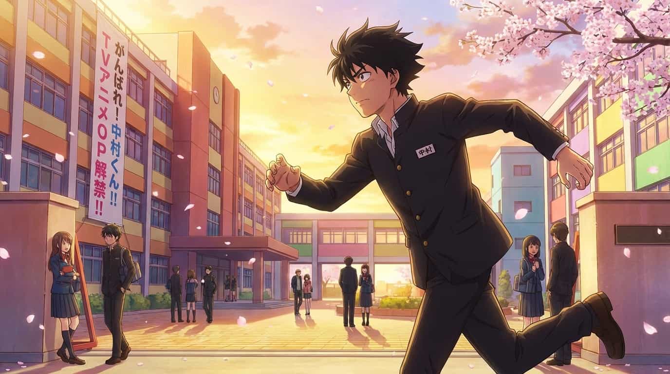 Представлен официальный опенинг аниме «Вперед, Накамура!!» 1