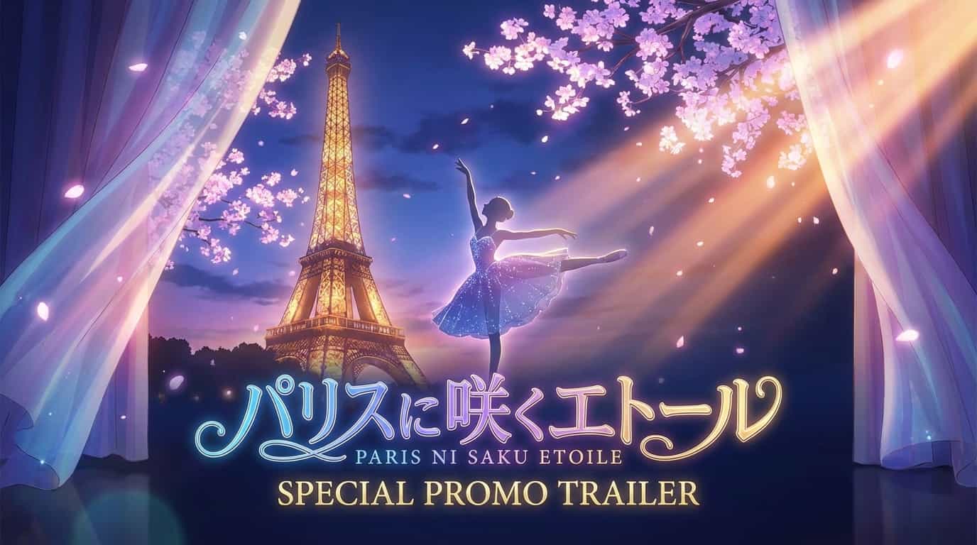 Новый трейлер аниме «Этуаль, расцветающая в Париже» 1