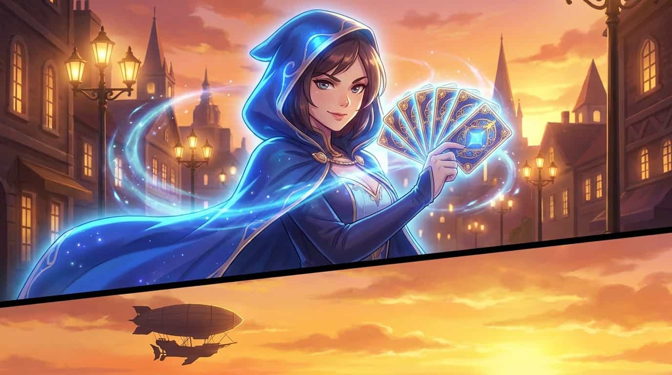 Вышел тизер аниме «Виктория с горстью карт», премьера в июле 1