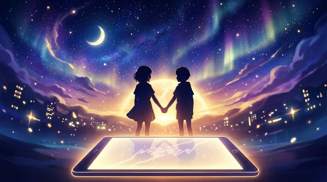 Смотрим новый трейлер аниме «Любовь, невидимая под чистым ночным небом» 1