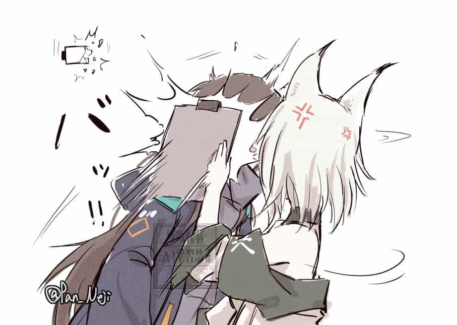 Келси-сэнсэй и Доктор-женщина: Мультиарт из Arknights 4