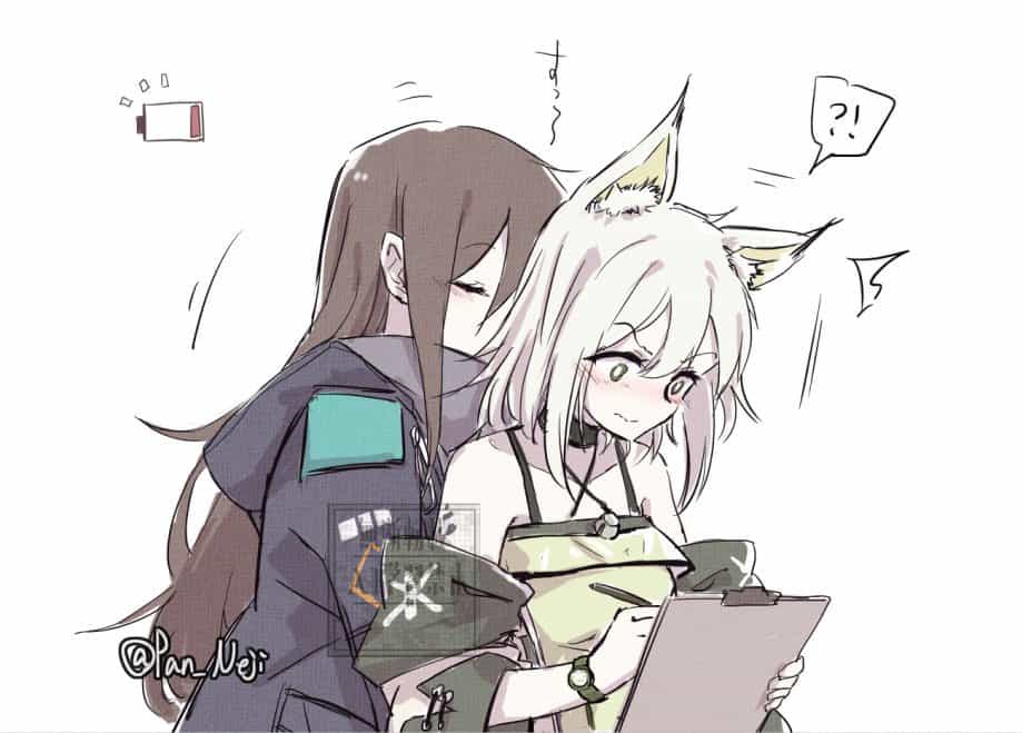 Келси-сэнсэй и Доктор-женщина: Мультиарт из Arknights 3