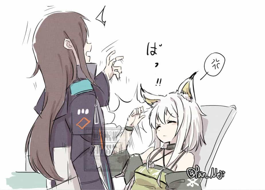 Келси-сэнсэй и Доктор-женщина: Мультиарт из Arknights 2