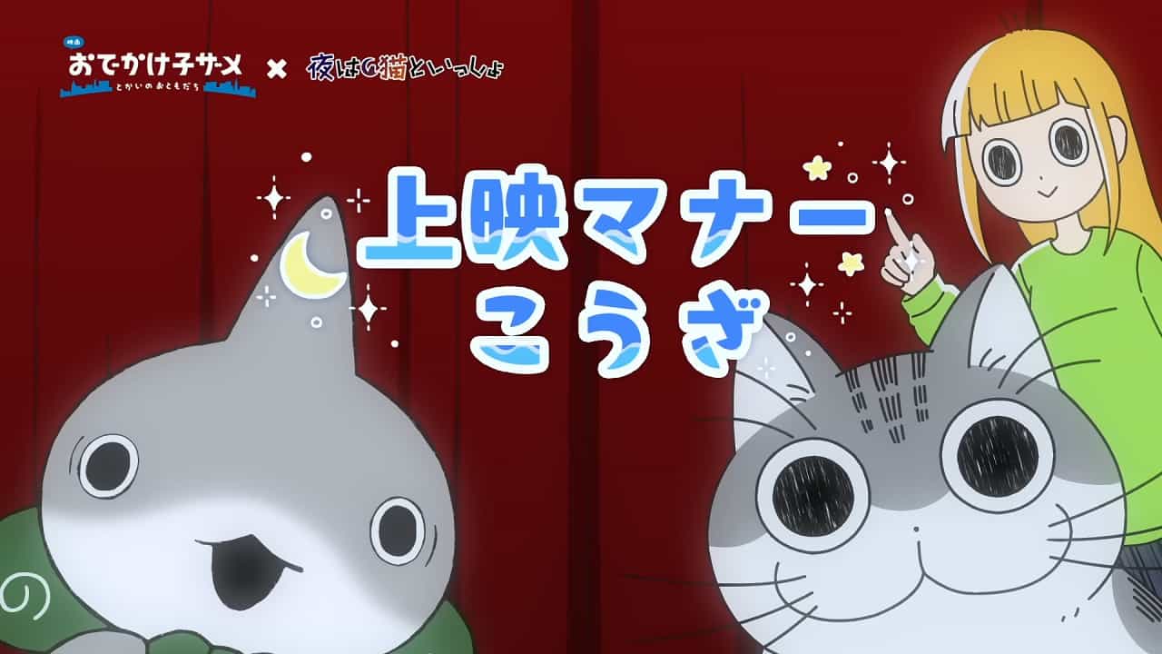 Прогулки маленькой акулы и Вечера с кошкой: Урок хороших манер anime