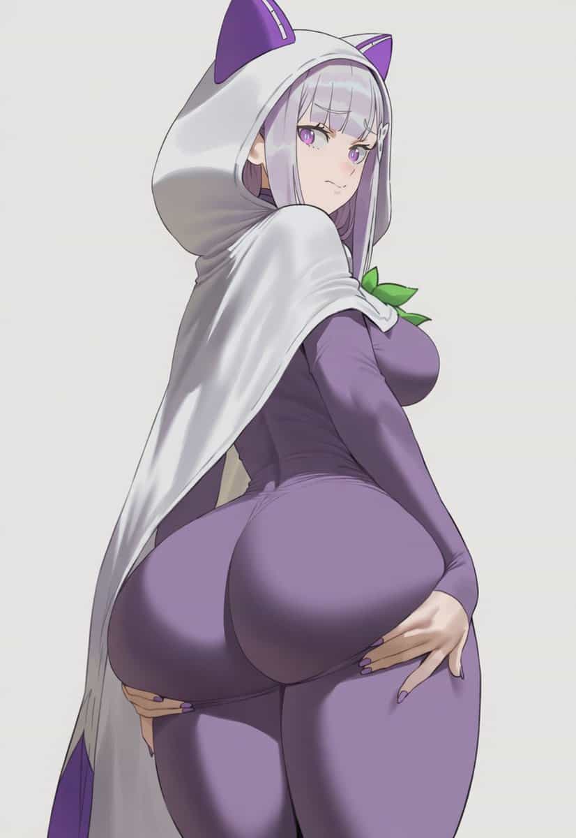 Эмилия из Re:Zero: Изящный портрет