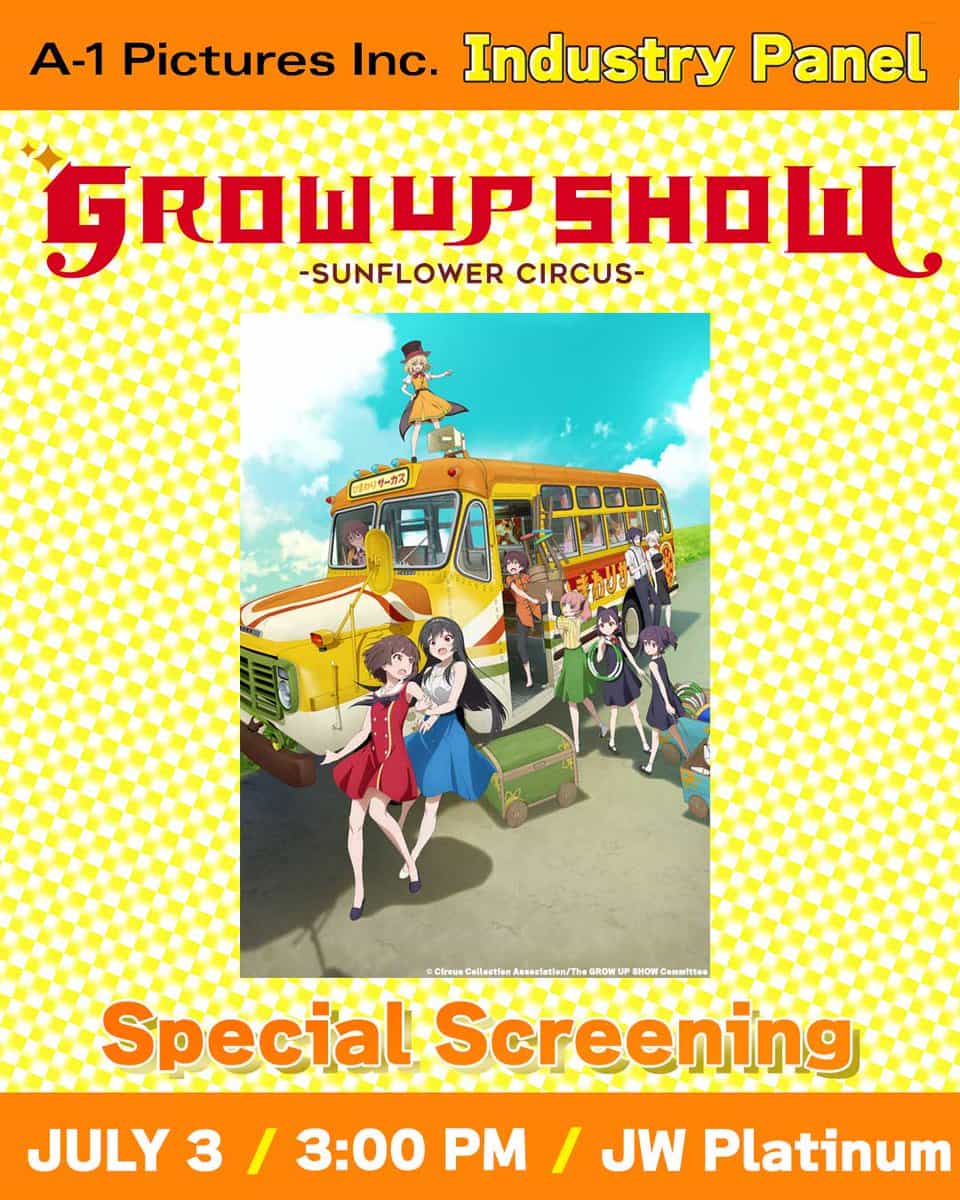 A-1 Pictures покажет новую серию GROW UP SHOW на Anime Expo 1