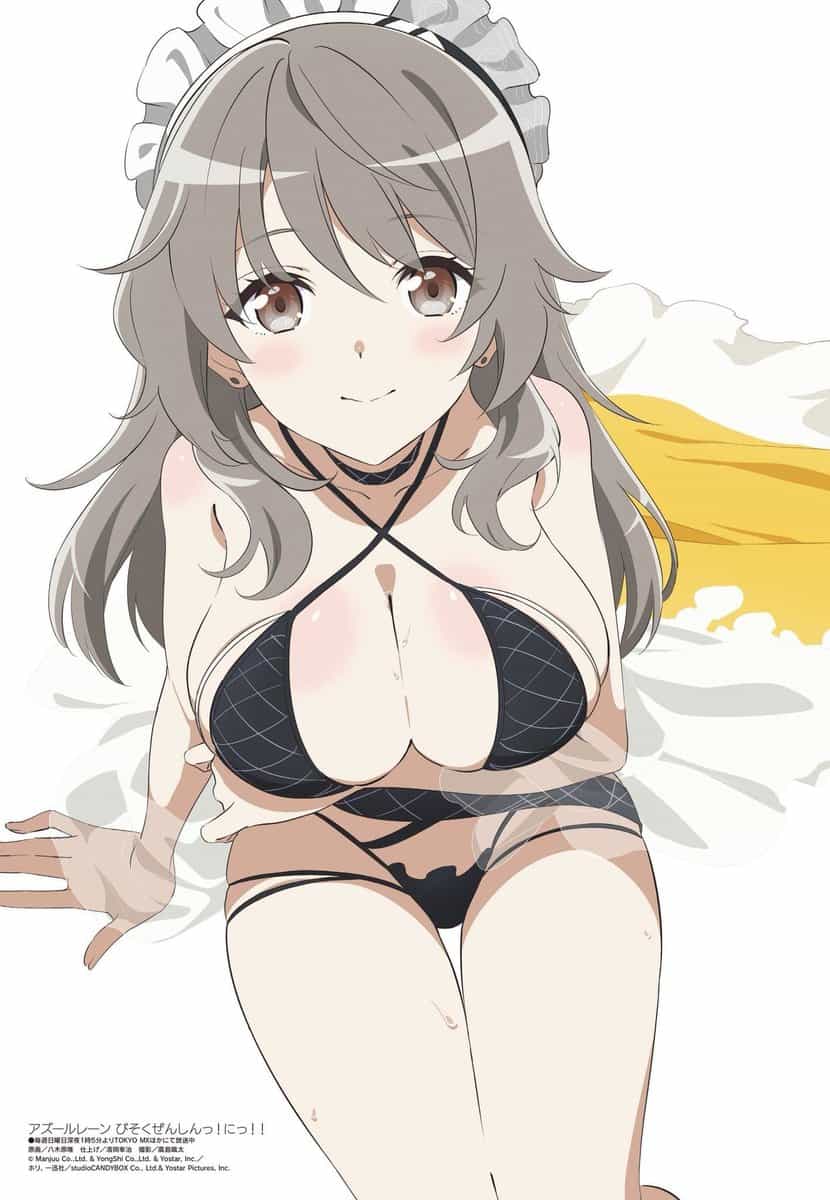 Megami Magazine: новая иллюстрация к Azur Lane: Bisoku Zenshin! Ni!! 1