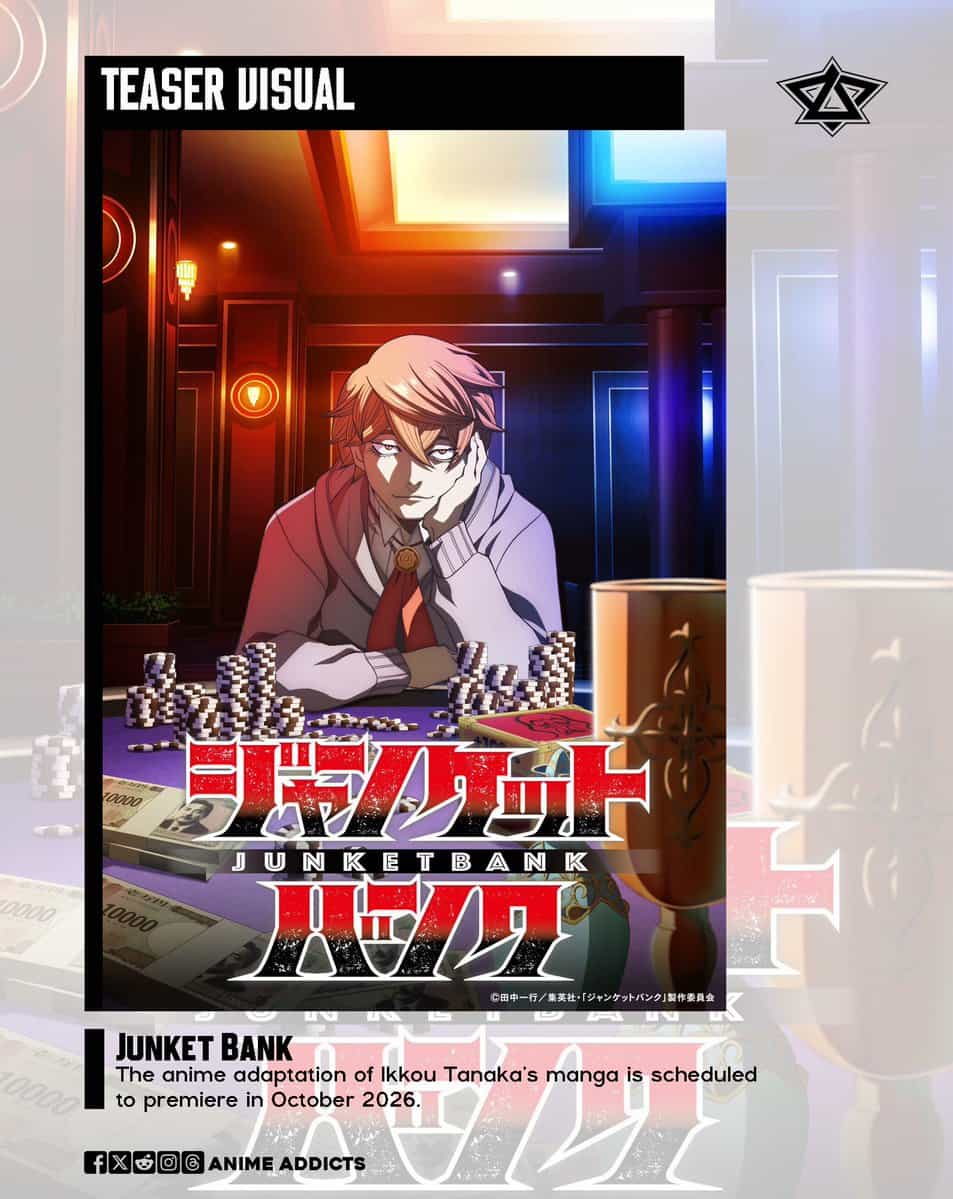 Тизер-визуал аниме «Джанкет-банк» представлен 1
