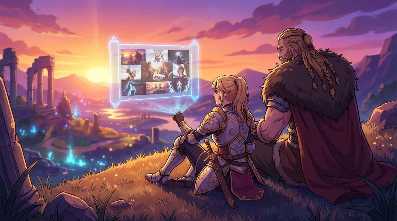 Вышел эндинг без титров аниме «Принцесса-рыцарь и варвар» 1