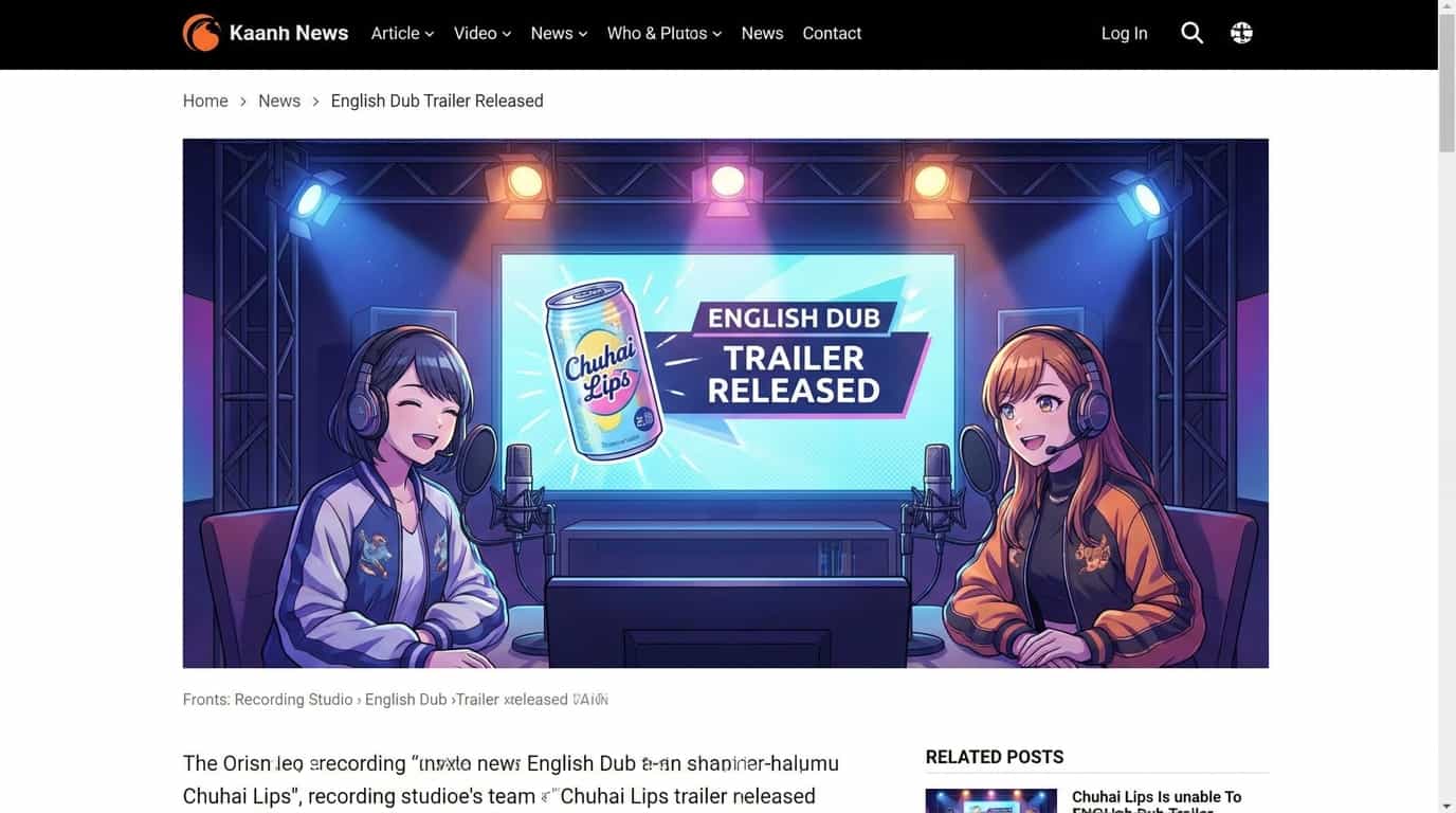 Трейлер английского дубляжа «Chuhai Lips» — для специфической аудитории