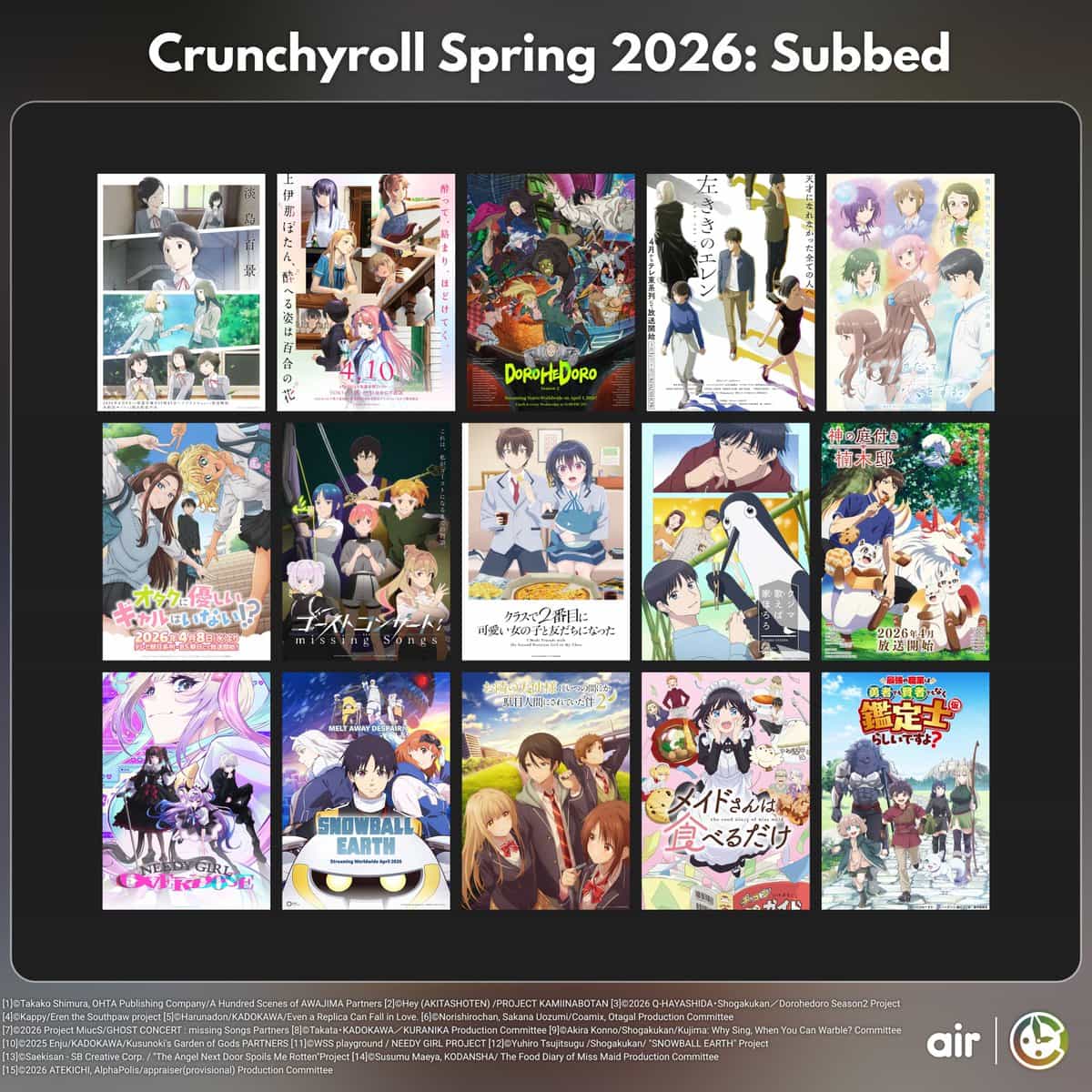 Crunchyroll раскрыл весенний аниме-сезон 2026 года 2