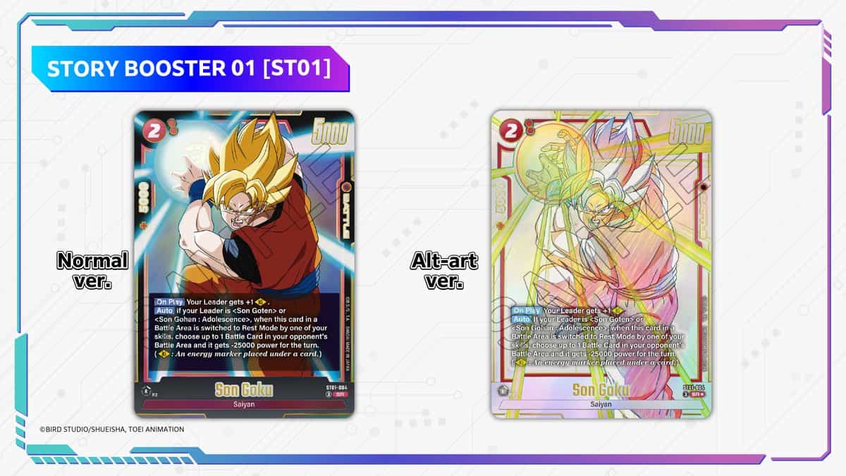 Bandai анонсирует новые карты для Dragon Ball Super Card Game — релиз через два года
