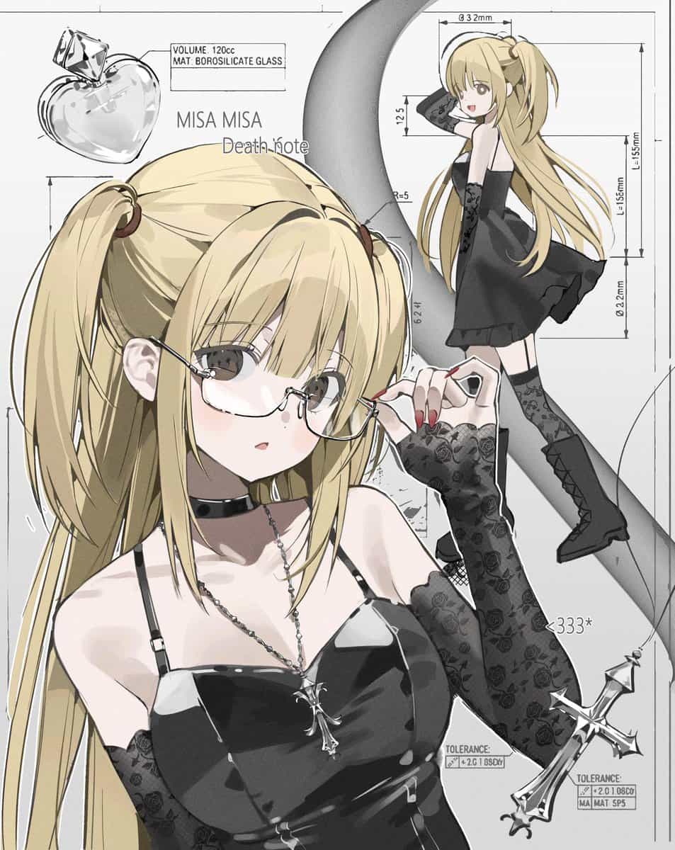Миса Миса из Death Note: Готическая красавица